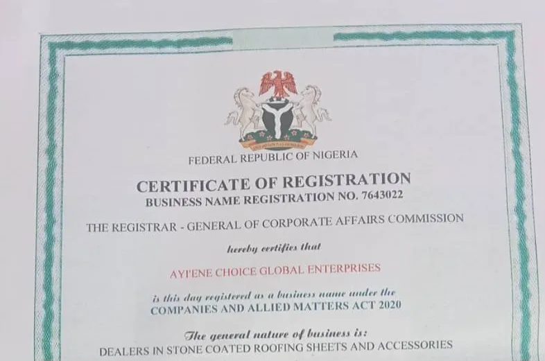 CAC Certificate Preview