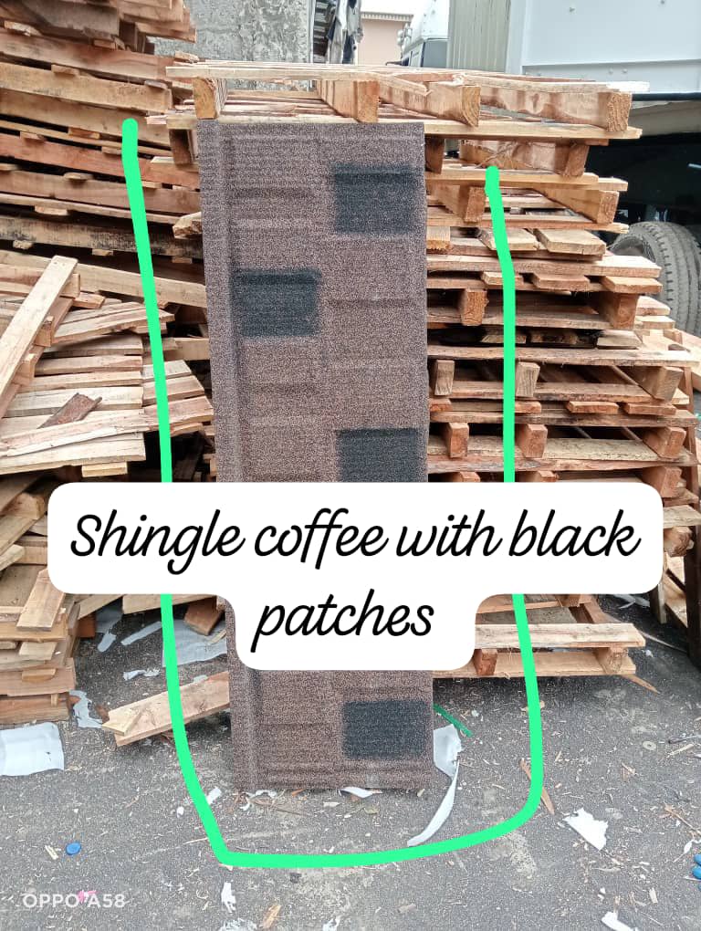 shingle coffee with black patches