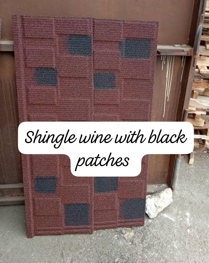 shingle wine with black patches